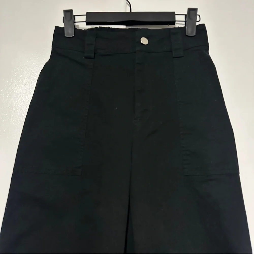 Current Mood Pants Womens Medium Wide Leg Y2K Buckle Bondage Cyberpunk Size S - Picture 3 of 10